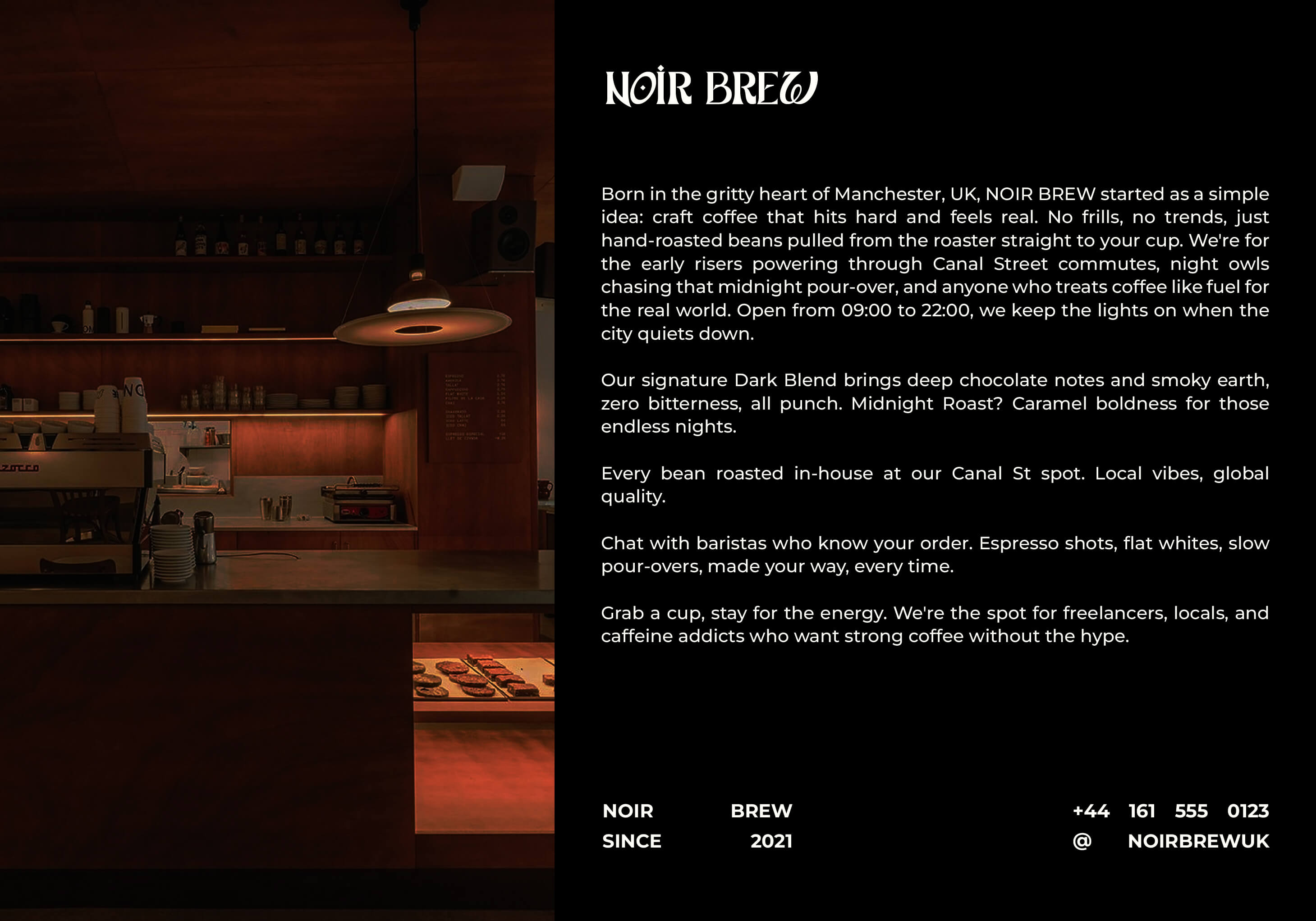 NOIR BREW Typography