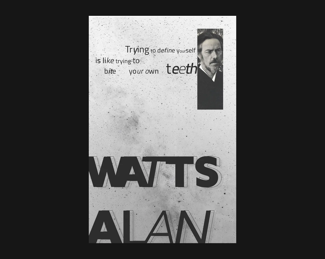 Alan Watts Quote Poster
